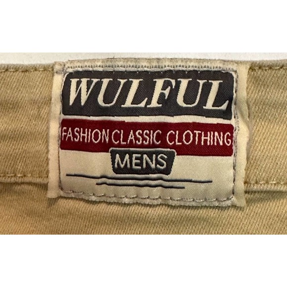 WULFUL Men's 31x27 Skinny Slim Fit Stretch Comfy Fashion Khaki Denim Jeans Pants - Picture 3 of 9